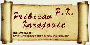 Pribisav Karajović vizit kartica